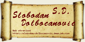 Slobodan Dolbočanović vizit kartica